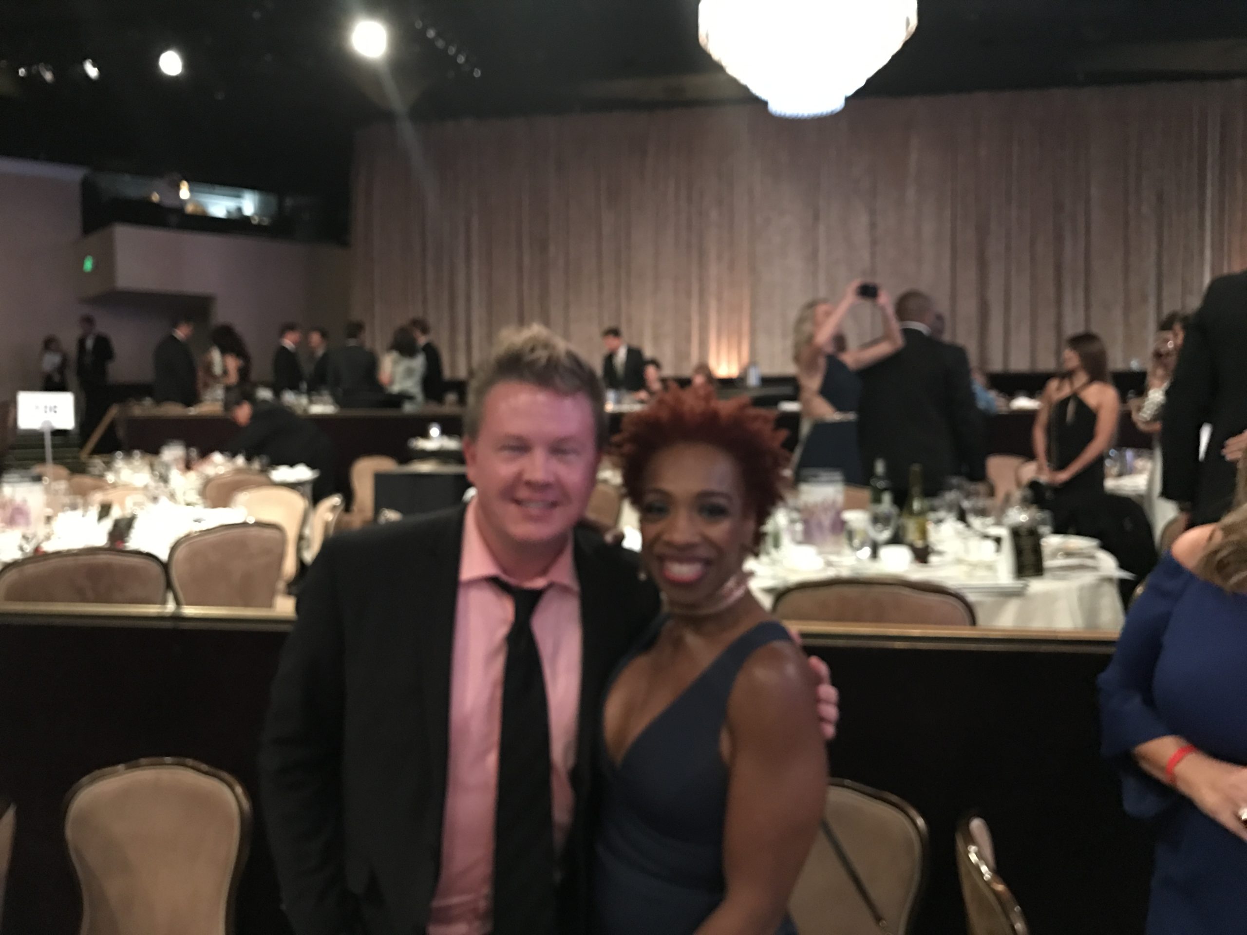 Joshua with Lisa Nichols at the Unstoppable Foundation Gala