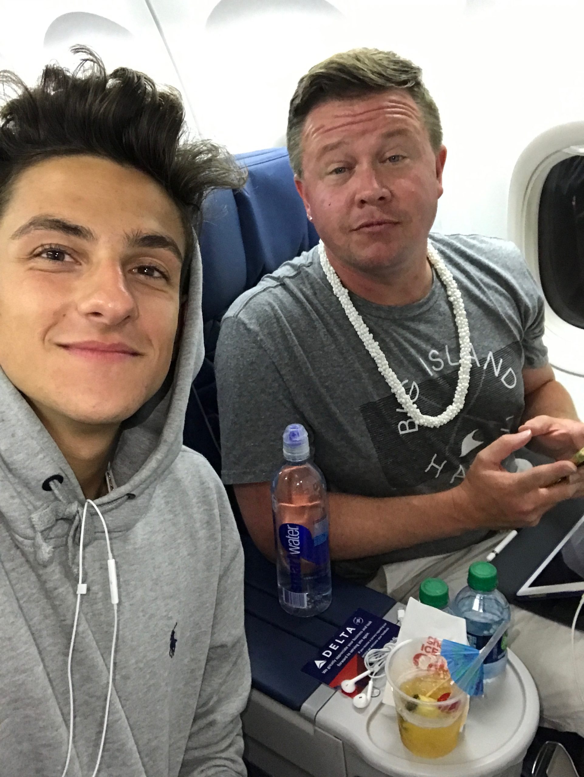 Matt and Joshua on company trip to Hawaii